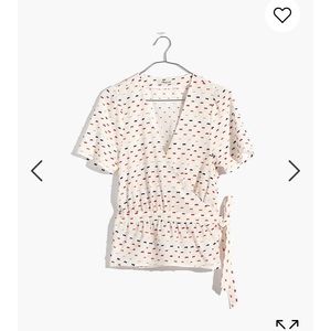 Madewell ruffle hem clip dot wrap too, XXS